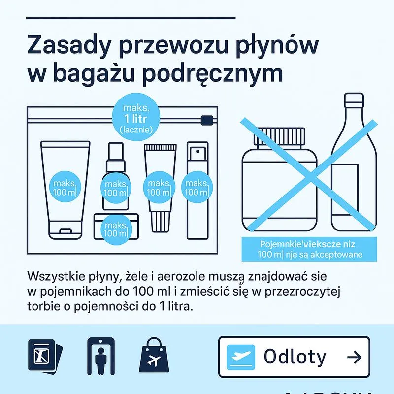 Ile płynów można zabrać na pokład samolotu? Praktyczny przewodnik dla podróżnych