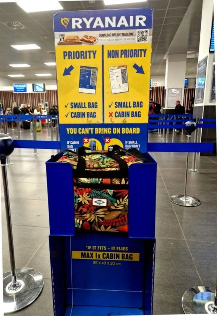 Dozwolone przedmioty w bagażu podręcznym