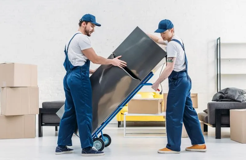 Transport lodówki kurierem